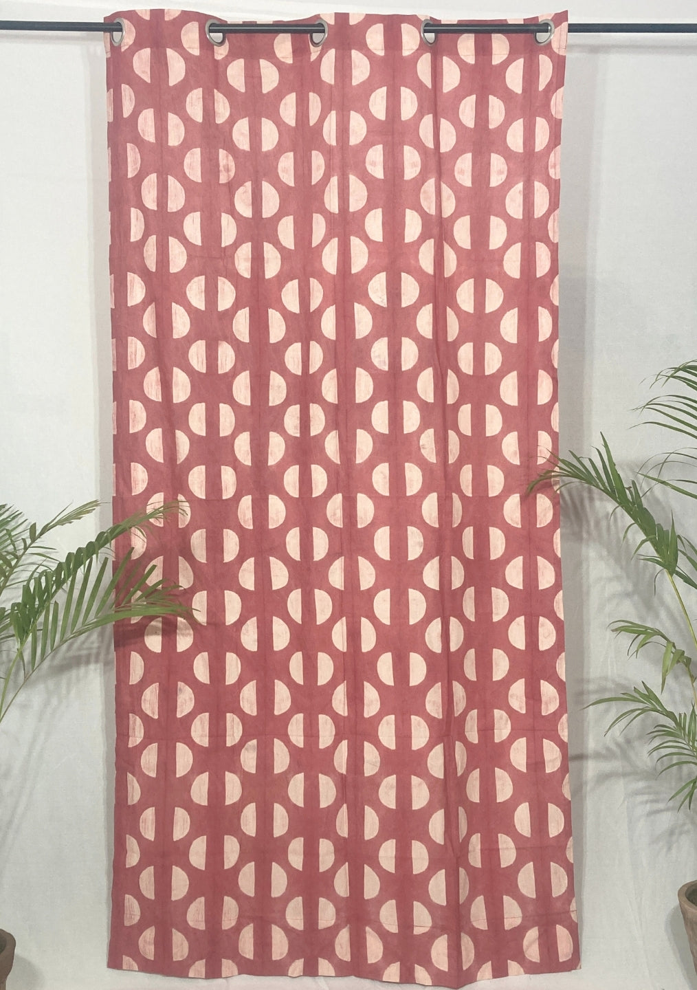 Handcrafted shibori curtains