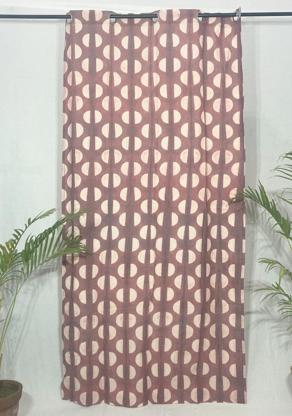 Handcrafted shibori curtains