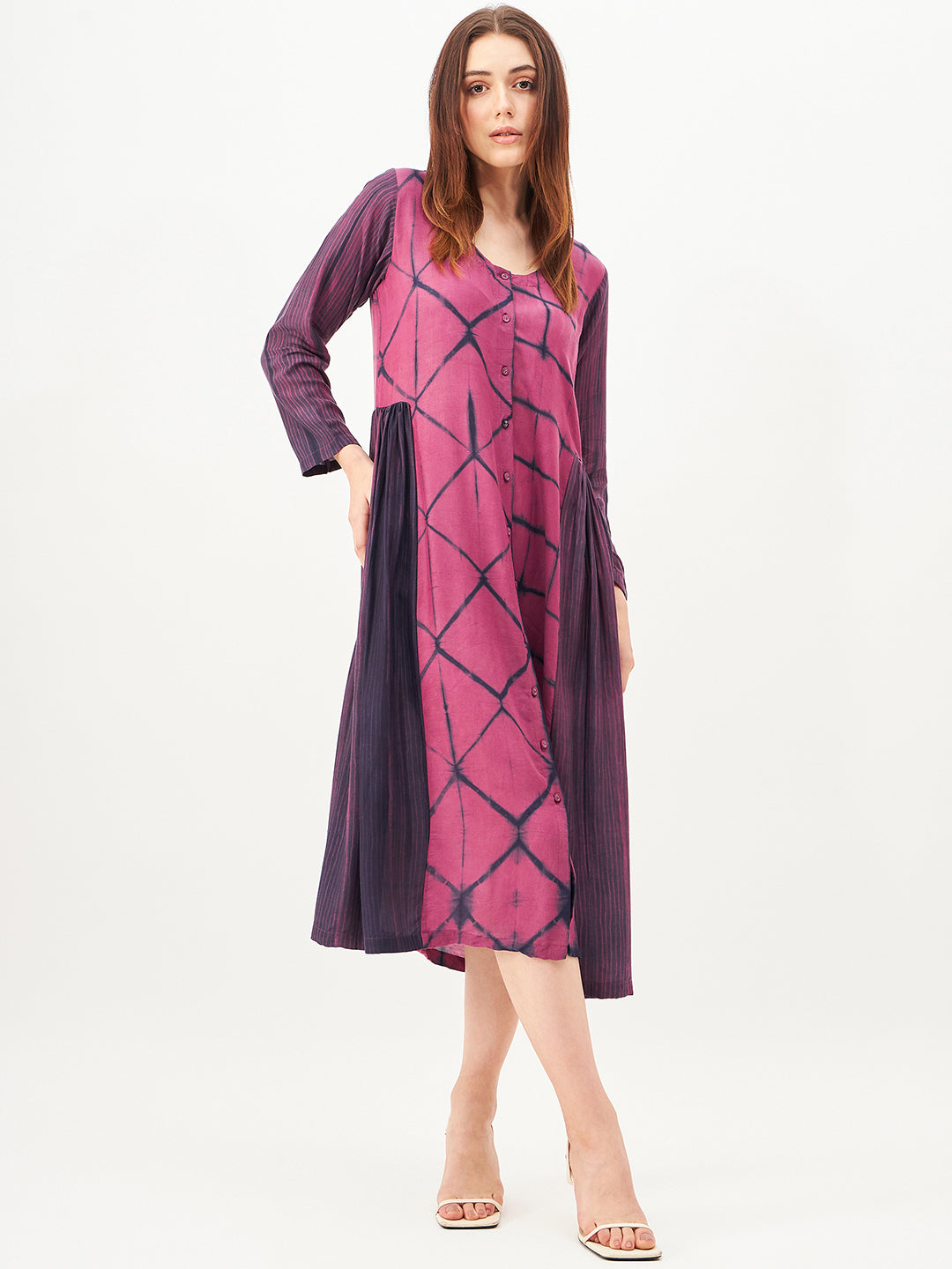 Handcrafted shibori Dress