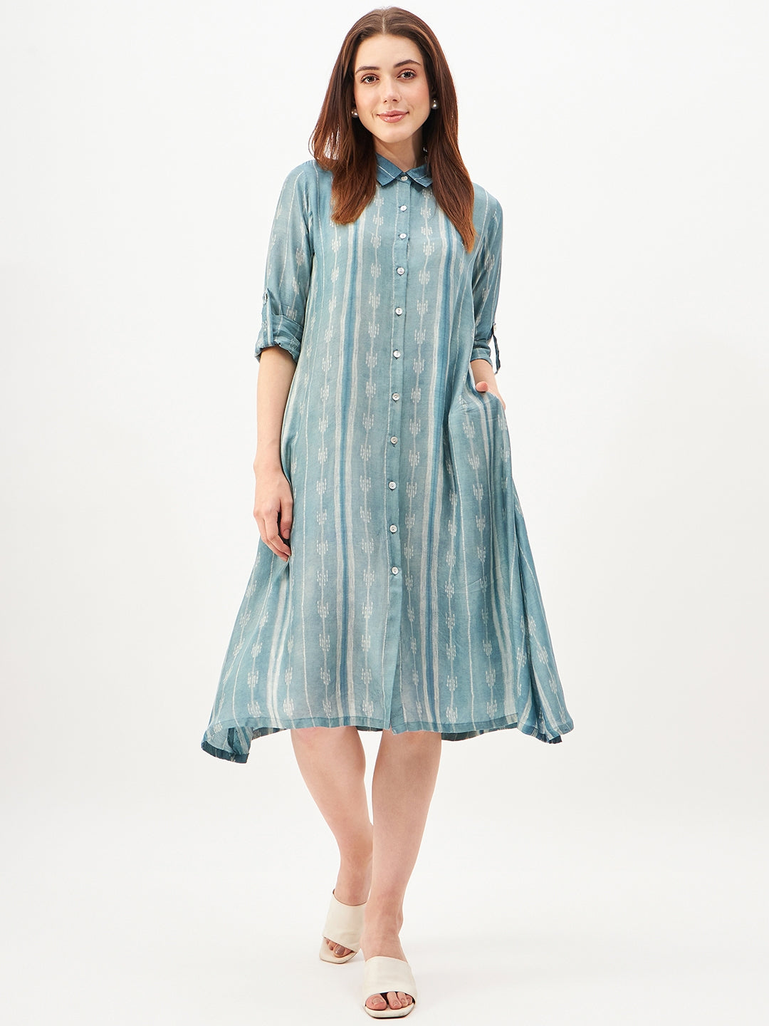 Handcrafted shibori Dress