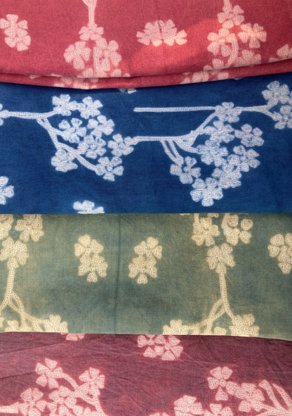 Handcrafted shibori curtains