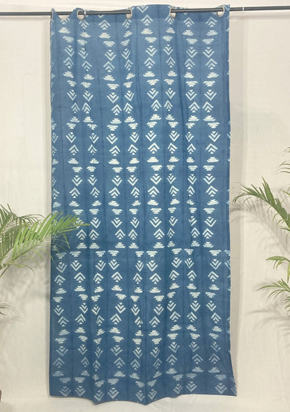 Handcrafted shibori curtains