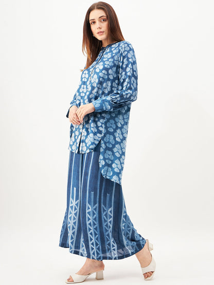 Handicrafted  shibori  co-ord set