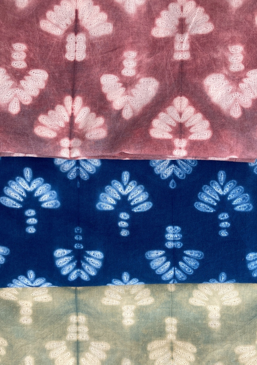 Handcrafted shibori curtains