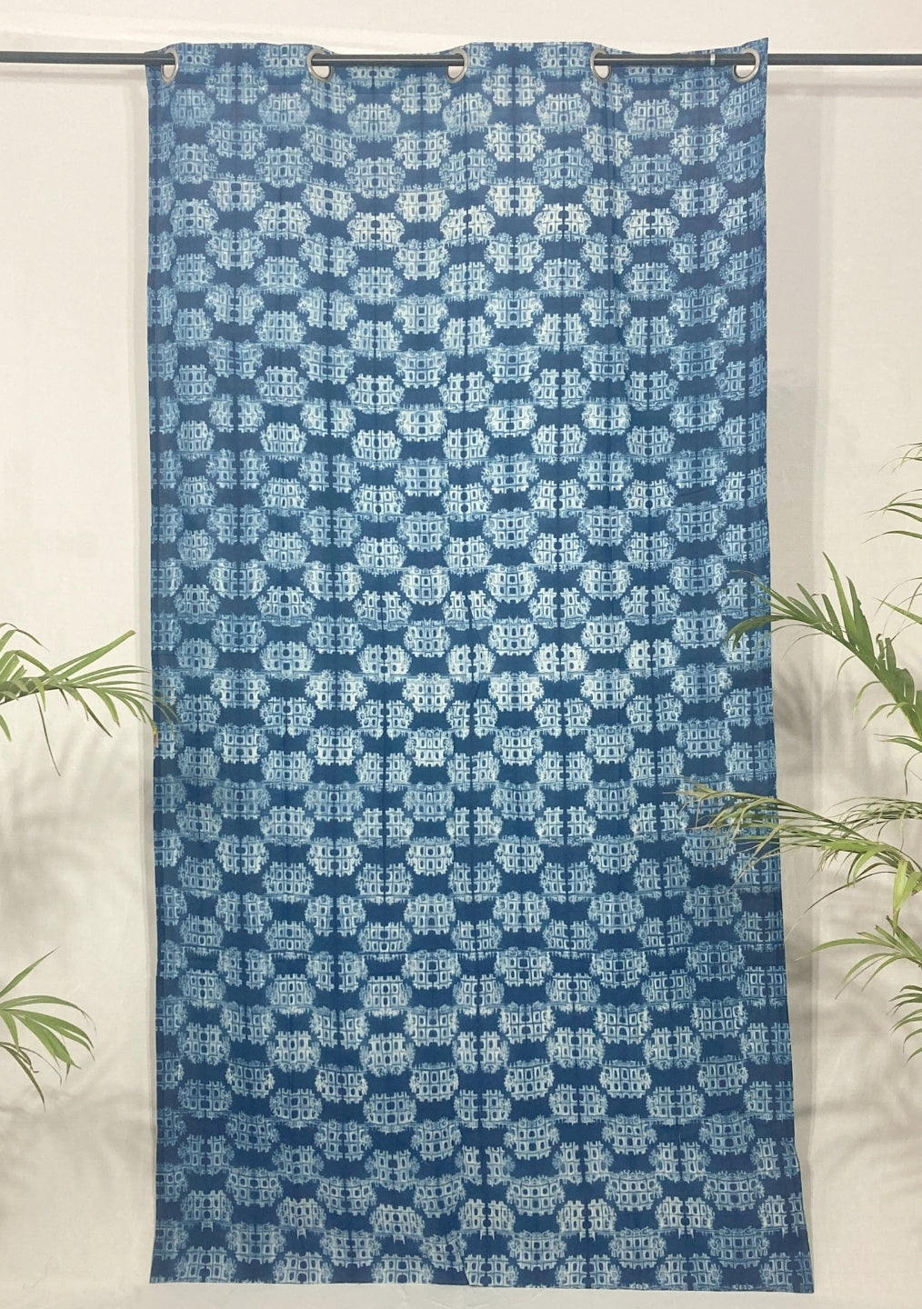 Handcrafted shibori curtains