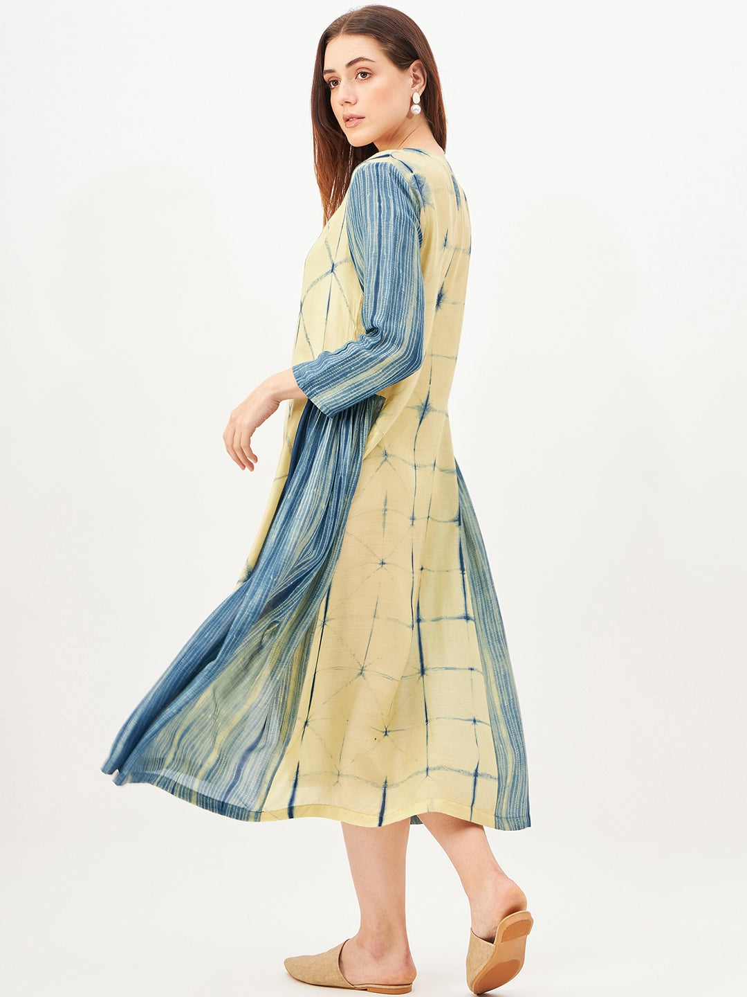 Handcrafted shibori Dress