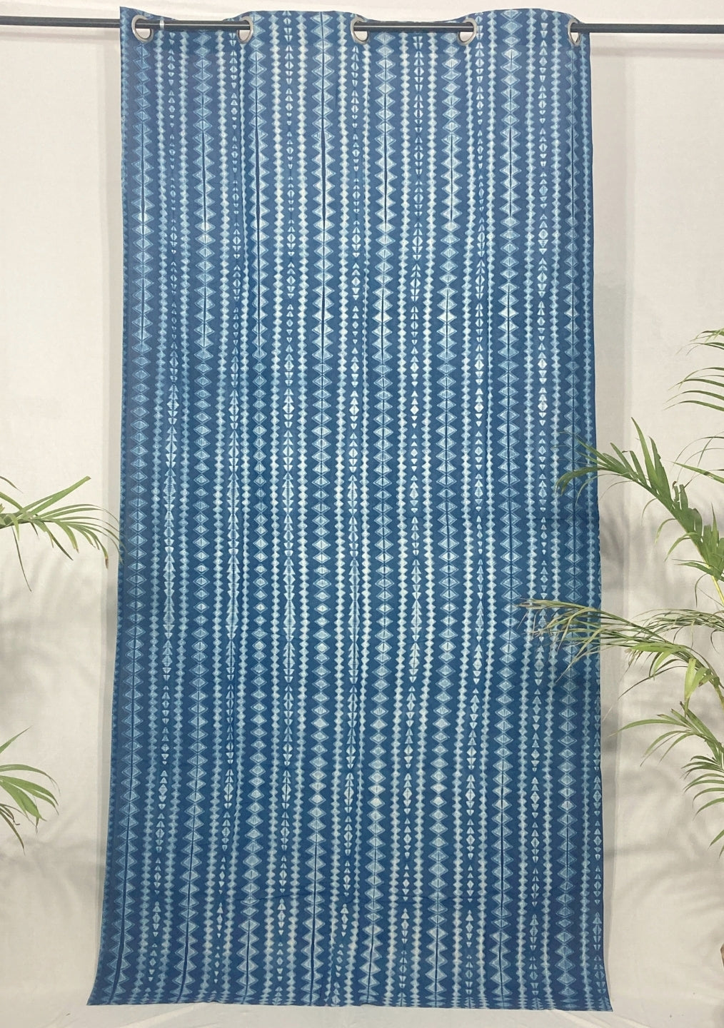 Handcrafted shibori curtains