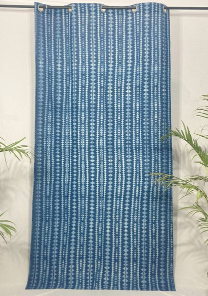 Handcrafted shibori curtains