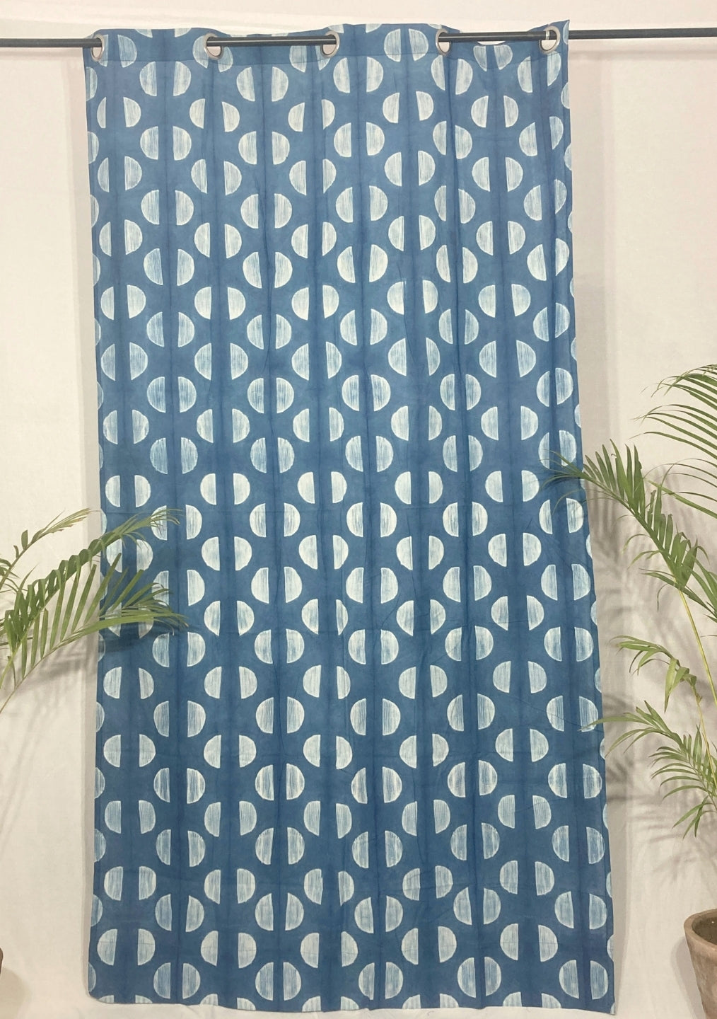 Handcrafted shibori curtains