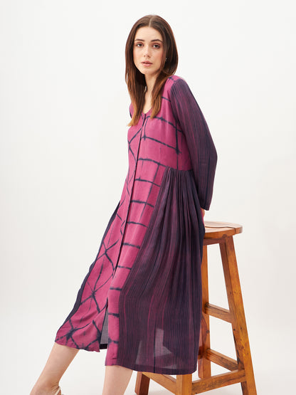 Handcrafted shibori Dress